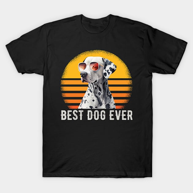 Dalmatian Dog Retro Vintage T-Shirt by Barking Boutique